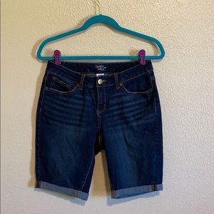 Denim Bermuda Shorts